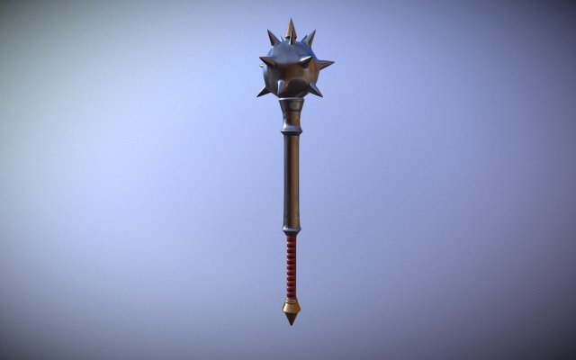 medieval mace 3D 모델 .c4d .max .obj .3ds .fbx .stl .blend 