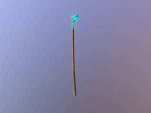medieval magic staff 3D 모델