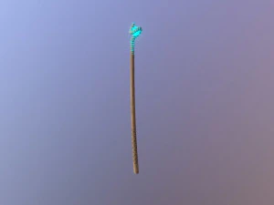 cajado mágico medieval Modelo 3D