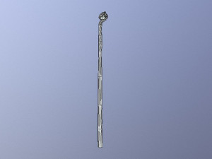 medieval magic staff 3Dモデル