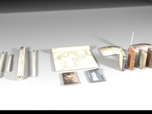 papers books pack - the marquis collection 3D Model