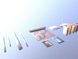 papers books pack - the marquis collection 3D Model