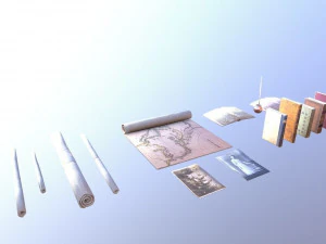 papers books pack - the marquis collection 3D Model