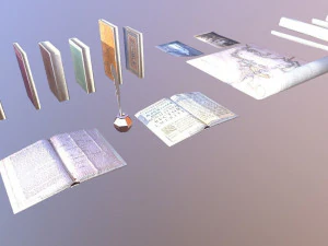 papers books pack - the marquis collection 3D Model