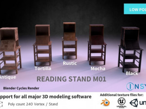 reading stand m01 - the marquis collection 3D Model
