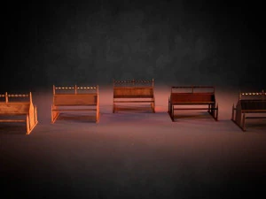 reading table m01 - the marquis collection 3D Model