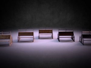 reading table m01 - the marquis collection 3D Модель