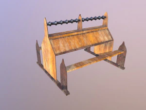 reading table m01 - the marquis collection 3D Model