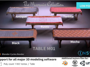 mesa m01 - a coleção marquês Modelo 3D