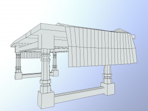 table m01 - the marquis collection 3D मॉडल