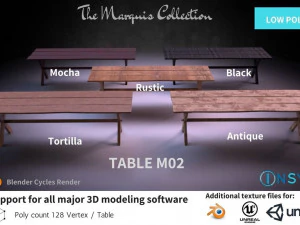 Tisch M02 &ndash; die Marquis-Kollektion 3D Modell