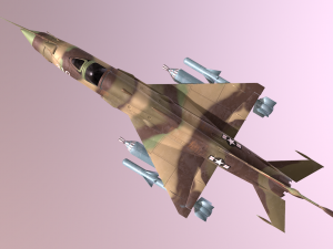 mig 21 - rigged animated - with interior - m1 3D Model