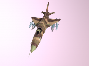 mig 21 - rigged animated - with interior - m1 3D Model