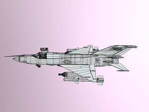 mig 21 - rigged animated - with interior - m1 3D Model