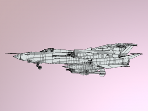 mig 21 - rigged animated - with interior - m1 3D Model