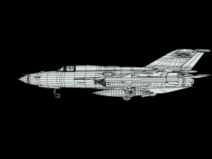 mig 21 - rigged animated - with interior - m1 3D Model