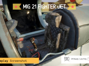 mig 21 - rigged animated - with interior - m2 3D Model