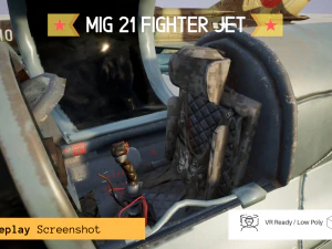mig 21 - rigged animated - with interior - m2 3D Model