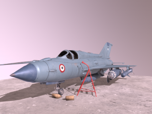 mig 21 - rigged animated - with interior - m2 3D Model