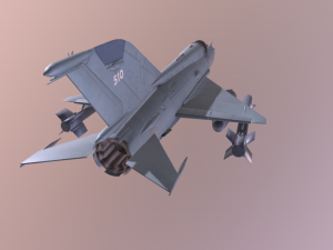 mig 21 - rigged animated - with interior - m2 3D Model