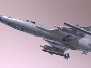 mig 21 - rigged animated - with interior - m2 3D Model
