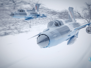 mig 21 - rigged animated - with interior - m3 3D Model