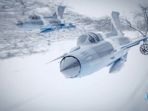 mig 21 - rigged animated - with interior - m3 3D Model