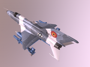 mig 21 - rigged animated - with interior - m3 3D Model