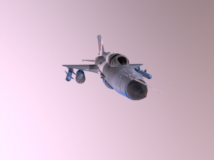 mig 21 - rigged animated - with interior - m3 3D Model