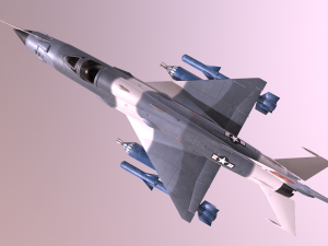 mig 21 - rigged animated - with interior - m3 3D Model