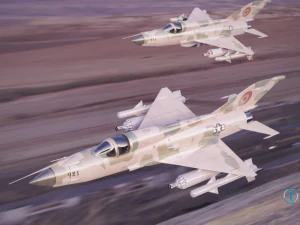 mig 21 - rigged animated - with interior - m4 3D Model