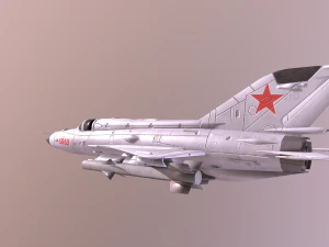 mig 21 - rigged animated - with interior - m5 3D Model