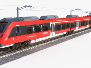 Bombardier TALENT Train Regodb RiggedAnimated 3D Model