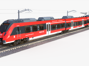 Bombardier TALENT Train Regodb RiggedAnimated 3D Модель