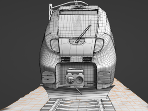 Bombardier TALENT Train Regodb RiggedAnimated 3D Модель