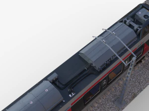 Bombardier TALENT Train Abelio RiggedAnimated 3D Model