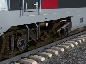 Bombardier TALENT Train Abelio RiggedAnimated Modelo 3D