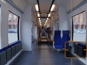 Bombardier TALENT Train Abelio RiggedAnimated 3D Model