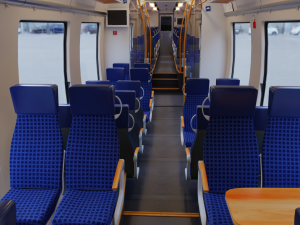 Bombardier TALENT Train Abelio RiggedAnimated Modelo 3D