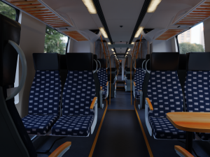 Bombardier TALENT Train National Express 3D 모델