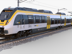 Bombardier TALENT Train sweg Rigged Animated 3D Model