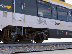 Bombardier TALENT Train sweg Rigged Animated Modelo 3D