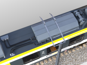 Bombardier TALENT Train sweg Rigged Animated Modelo 3D