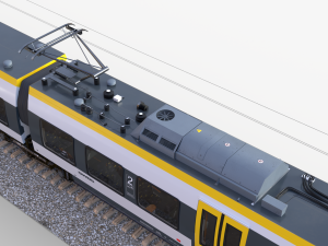 Bombardier TALENT Train sweg Rigged Animated Modelo 3D