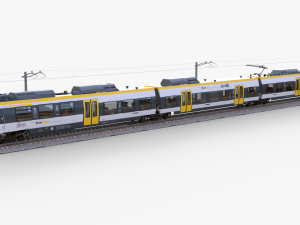Bombardier TALENT Train sweg Rigged Animated Modelo 3D