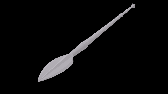 greek hoplite spear Modelo 3D .c4d .max .obj .3ds .fbx .stl .blend 