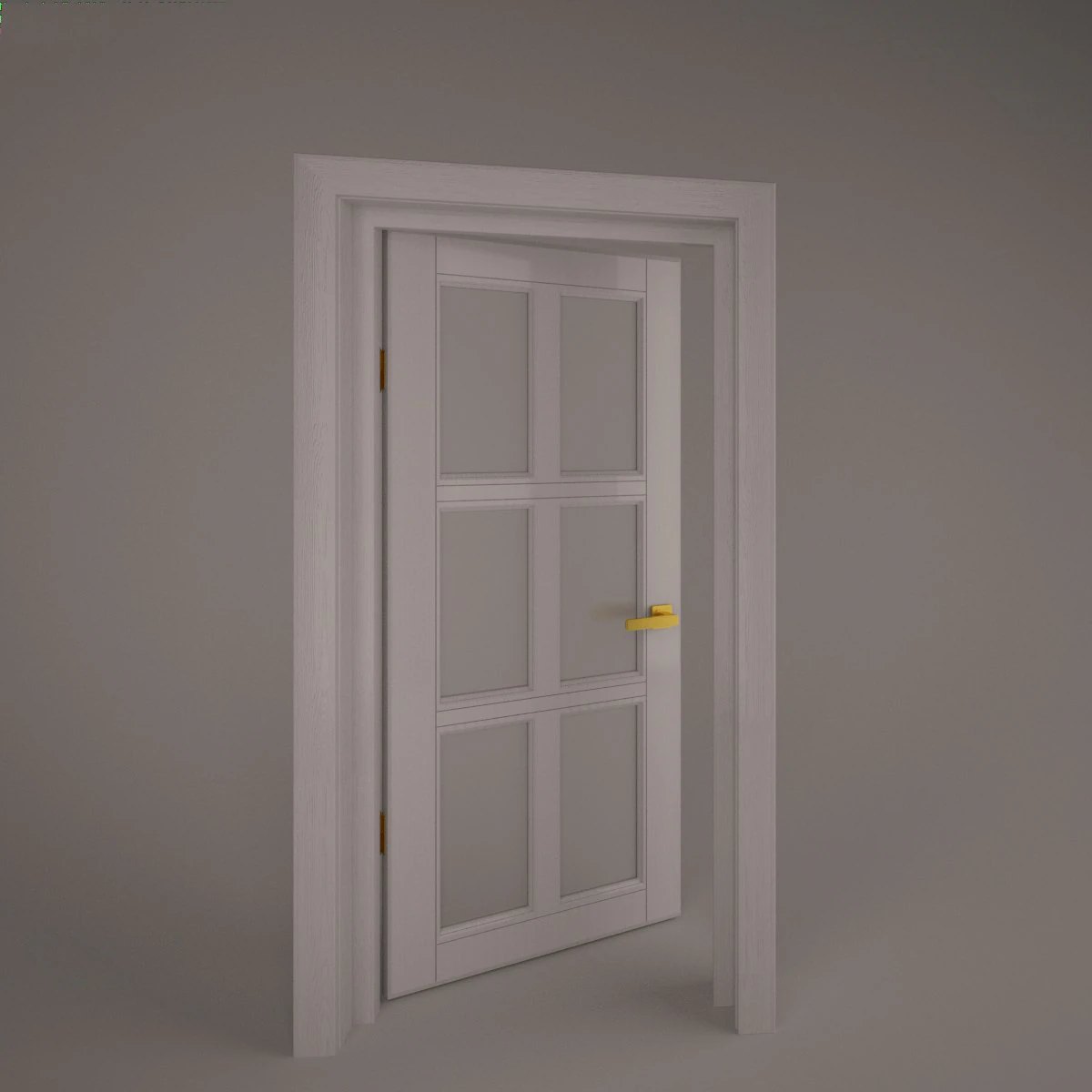 interior door 3D Model .c4d .max .obj .3ds .fbx .stl .blend 