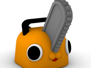 homem serra el&eacute;trica - pochita - keycap para criador de teclados mec&acirc;nicos Modelo de Impressão 3D