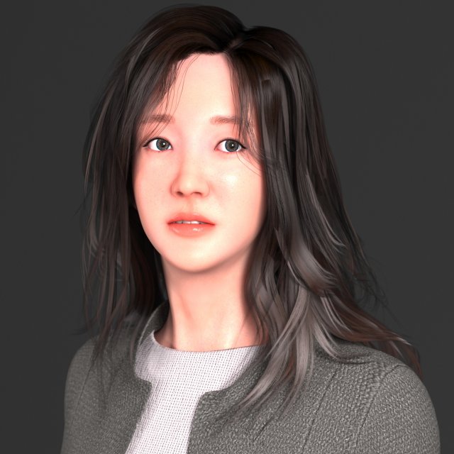 character ji Modèle 3D .c4d .max .obj .3ds .fbx .stl .blend