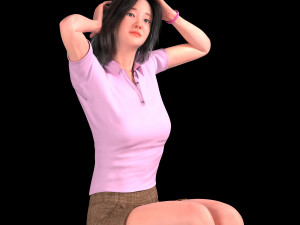 character ji Modèle 3D